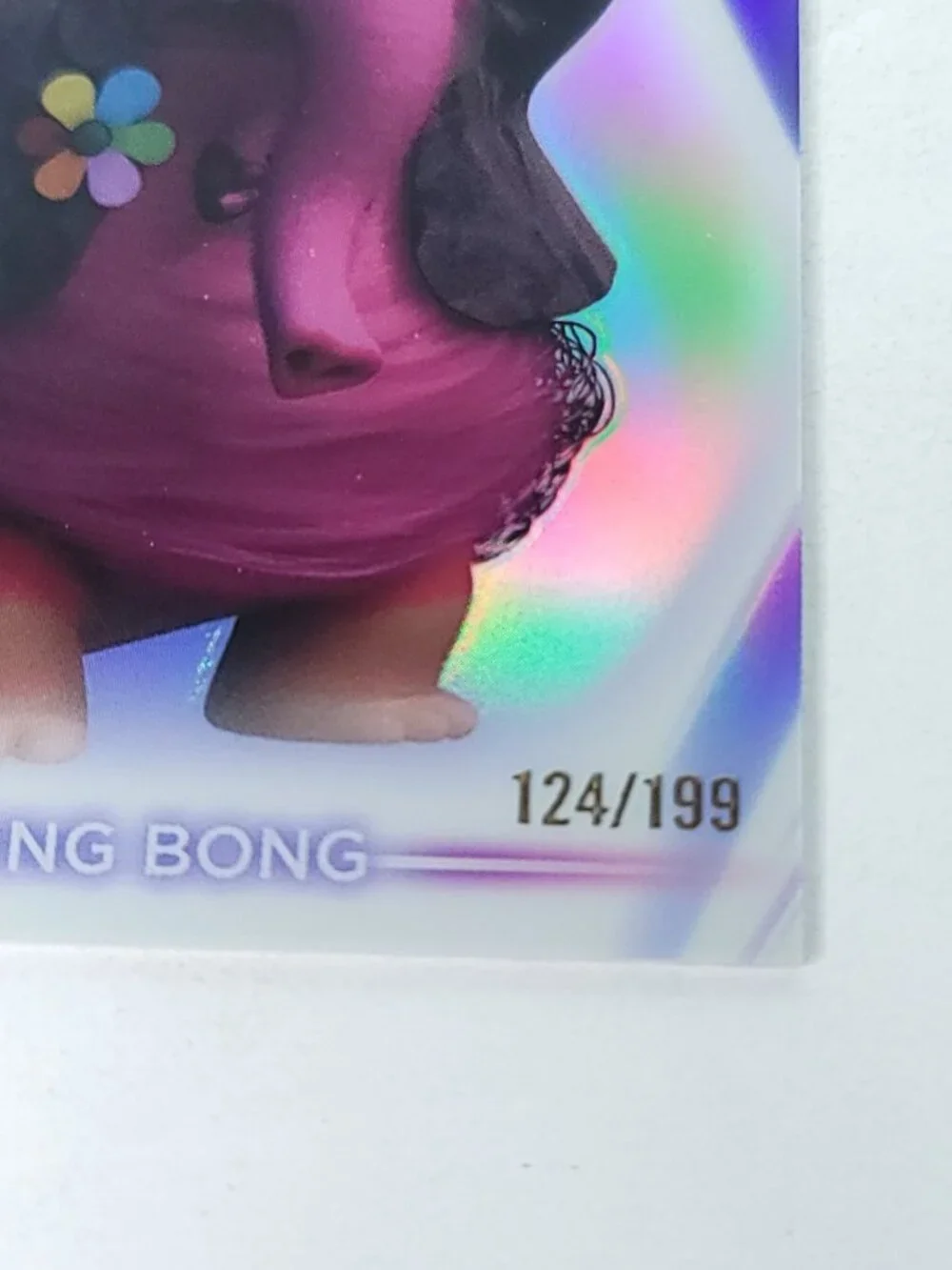 Bing Bong Topps 2026 Disney Neon Holo Chrome Refractor Limited 124/199 CNE